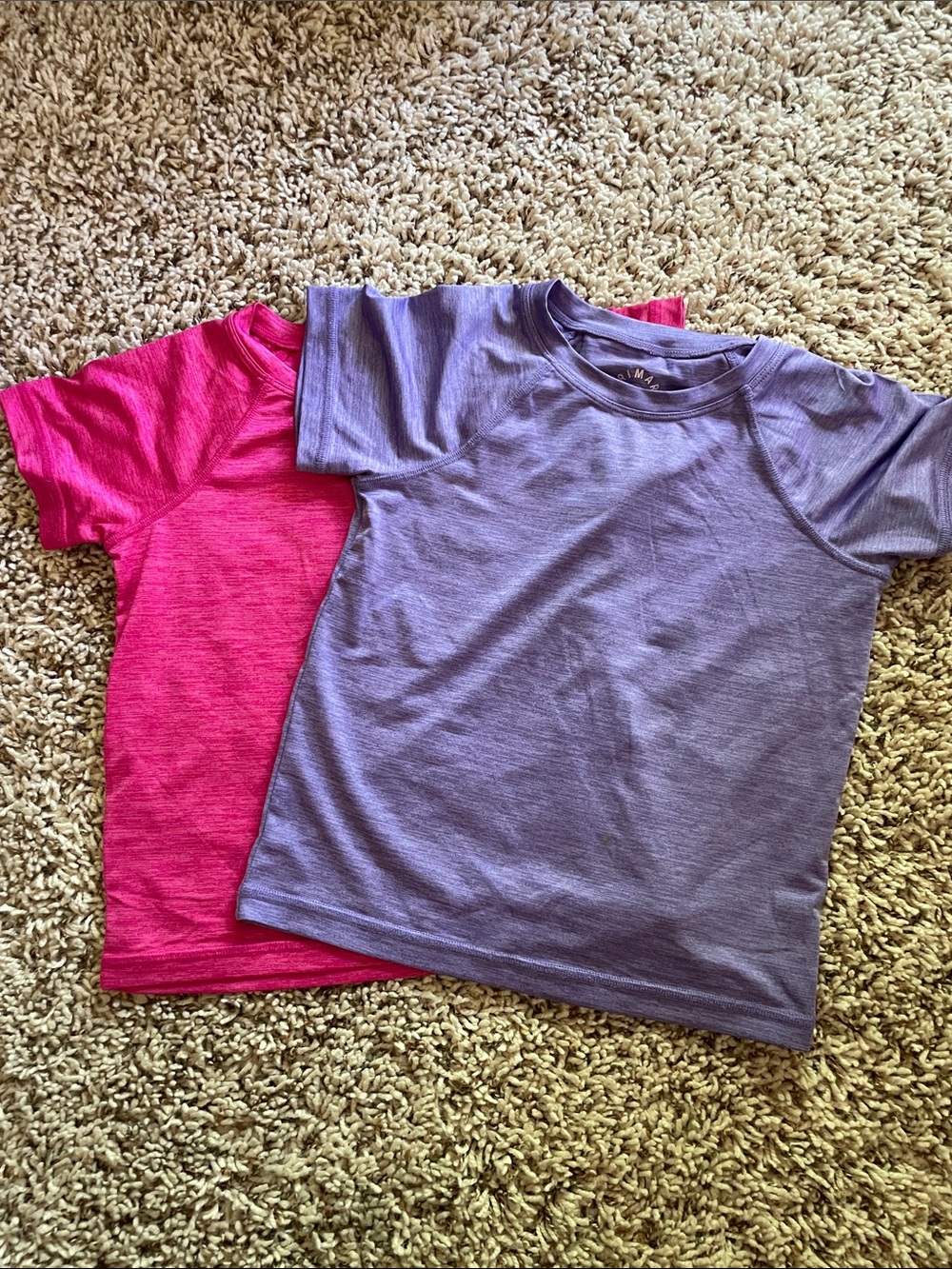 Kids Short Sleeve UPF Tee - Purple & Pink